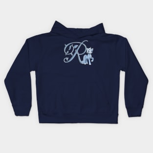 Monogram R Custom Unicorn Kids Hoodie